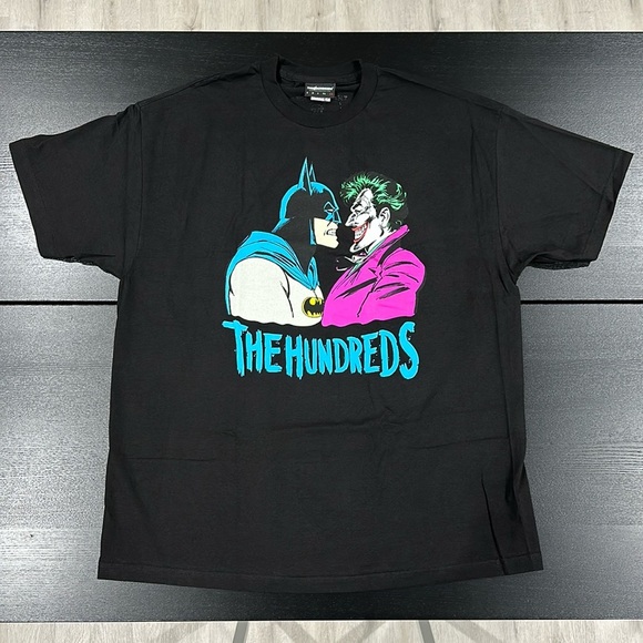 The Hundreds Batman & Joker Enemies Limited Edition Black T-Shirt - 2XL - Picture 1 of 5